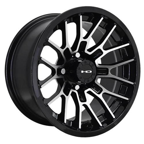 HD Golf RTC Gloss Black Machined - Part Number RT147042-14BK HD Golf RTC Gloss Black Machined Photo