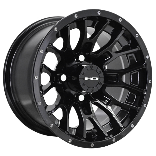 HD Golf RTC Gloss Black W/ Rivets - Part Number RT127042-14AGB-R HD Golf RTC Gloss Black W/ Rivets Photo