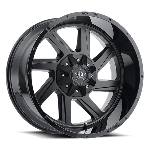 Luxxx HD Offroad LHD-14 Matte Black W/ Gloss Black Lip