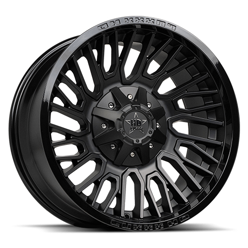 Luxxx HD Offroad LHD-28 Satin Black With Gloss Black Lip - Part Number LHD2820108165180-18K-A5 Luxxx HD Offroad LHD-28 Satin Black With Gloss Black Lip Photo