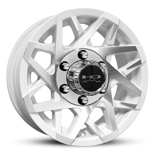 HD Trailer Wheels Canyon Trailer Gloss White W/ Machined Face