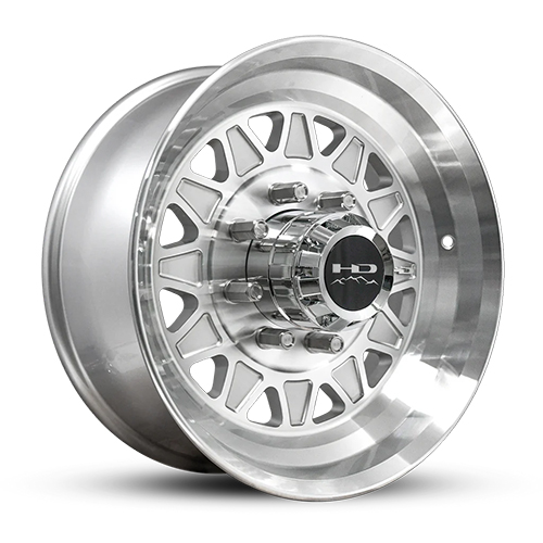 HD Trailer Wheels HDT Forged Trailer Gloss Silver With Machined Face - Part Number HD175675820GSFM-HC HD Trailer Wheels HDT Forged Trailer Gloss Silver With Machined Face Photo