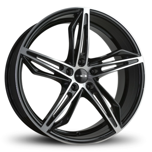 HD Wheels Fly Cutter Gloss Black Machined