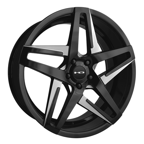 HD Wheels Hairpin Satin Black Milled Face - Part Number HA18806535ML3 HD Wheels Hairpin Satin Black Milled Face Photo