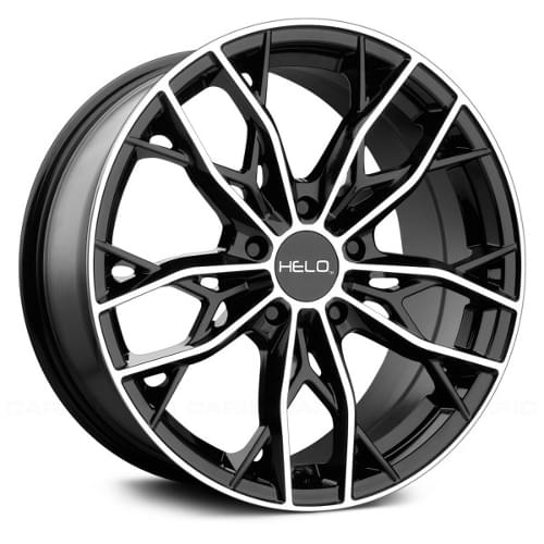 Helo HE907 Gloss Black Machined - Part Number HE90777012538 Helo HE907 Gloss Black Machined Photo