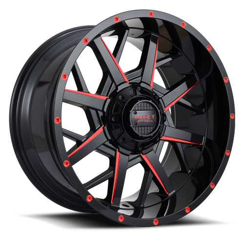 Impact 815 Black w/ Red Machined Face