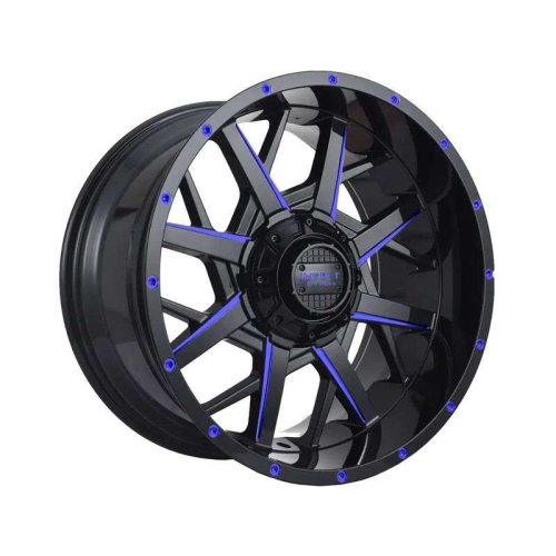 Impact 815 Gloss Black w/ Blue Milling