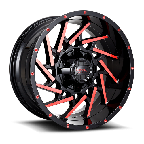 Impact 816 Black w/ Red Machined Face