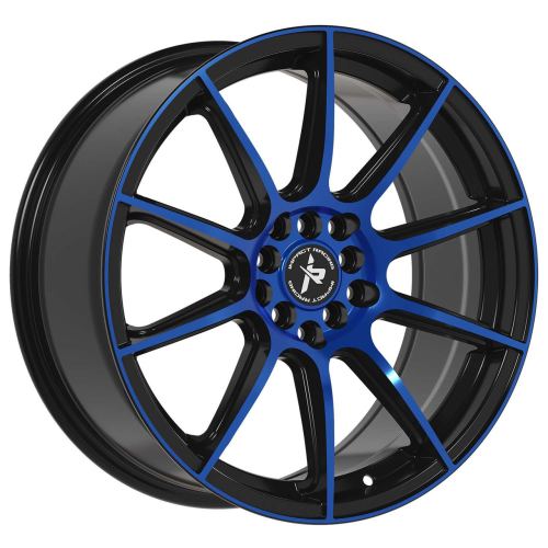 Impact 502 Gloss Black w/ Blue Machined Face