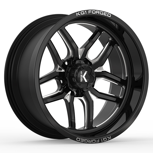 KG1 Forged Aristo KF002 Gloss Black Machined - Part Number KF002221265GM KG1 Forged Aristo KF002 Gloss Black Machined Photo