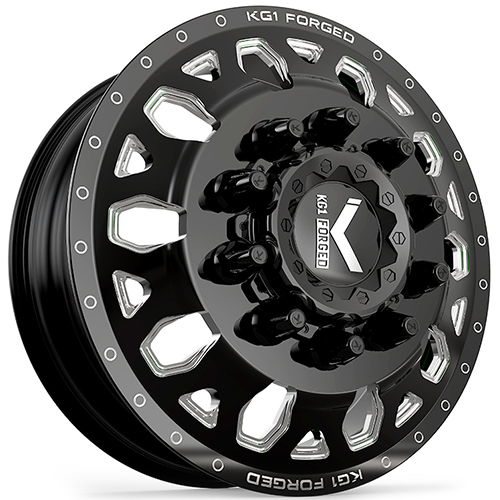 KG1 Forged Honor KD002 Gloss Black Milled - Part Number KD002F2482528GM KG1 Forged Honor KD002 Gloss Black Milled Photo