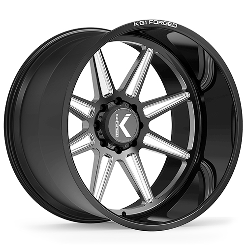 KG1 Forged Scuffle KC018 Gloss Black Premium Milled - Part Number KC018261487GPM KG1 Forged Scuffle KC018 Gloss Black Premium Milled Photo