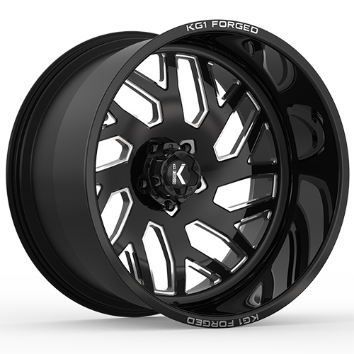 KG1 Forged Yaz KF009 Gloss Black Machined - Part Number KF009221288GM KG1 Forged Yaz KF009 Gloss Black Machined Photo