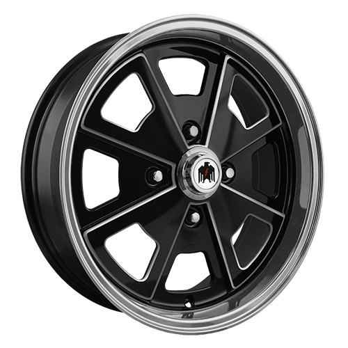 Klassik Rader 914 Black Machined Lip and Edges - Part Number PN17703140BK-ML Klassik Rader 914 Black Machined Lip and Edges Photo