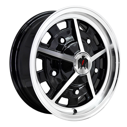 Klassik Rader Rally Gloss Black Machined - Part Number RY15653112BK Klassik Rader Rally Gloss Black Machined Photo