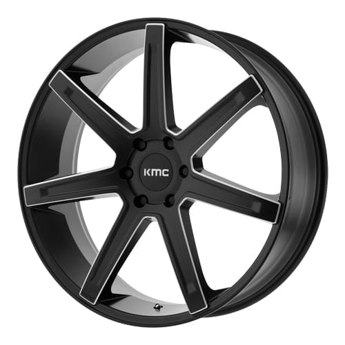 KMC KM700 Revert Satin Black W/ Milled Spokes - Part Number KM70029077915 KMC KM700 Revert Satin Black W/ Milled Spokes Photo
