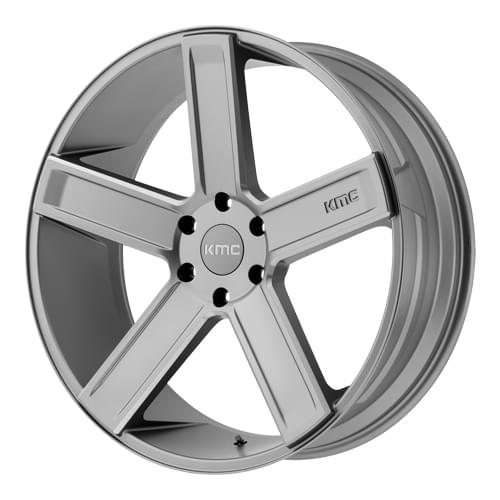 KMC KM702 Deuce Satin Gray W/ Milled Spokes - Part Number KM70222968415 KMC KM702 Deuce Satin Gray W/ Milled Spokes Photo
