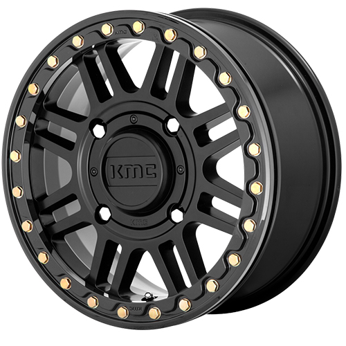 KMC KS250 Cage Satin Black Beadlock - Part Number KS25056044738 KMC KS250 Cage Satin Black Beadlock Photo
