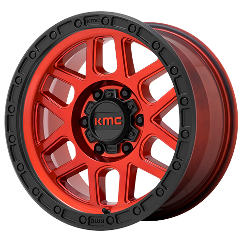 KMC KM544 Mesa Candy Red W/ Black Lip - Part Number KM54479064918 KMC KM544 Mesa Candy Red W/ Black Lip Photo