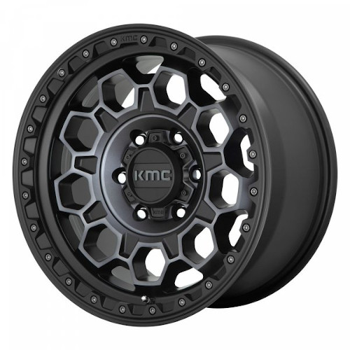 KMC KM545 Trek Satin Black W/ Gray Tint - Part Number KM54578045438 KMC KM545 Trek Satin Black W/ Gray Tint Photo