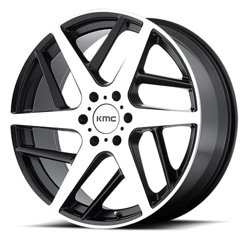 KMC KM699 Two Face Satin Black W/ Machined Face - Part Number KM69922968535 KMC KM699 Two Face Satin Black W/ Machined Face Photo