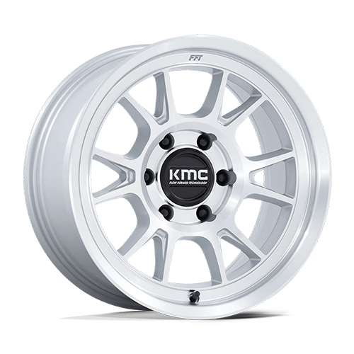 KMC KM729 Range Gloss Silver W/ Machined Face Photo