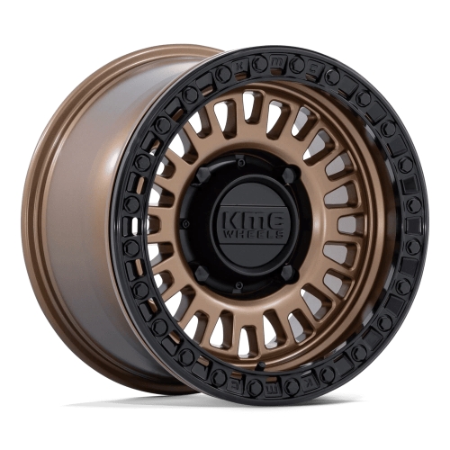 KMC UTV Aztec Beadlock KS242 Matte Bronze With Matte Black Ring - Part Number KS242ZB15104400 KMC UTV Aztec Beadlock KS242 Matte Bronze With Matte Black Ring Photo
