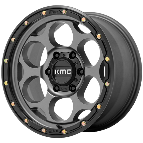 KMC KM541 Dirty Harry Satin Gray W/ Black Lip - Part Number KM54188568918 KMC KM541 Dirty Harry Satin Gray W/ Black Lip Photo