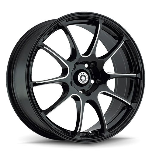 Konig Illusion 24 Gloss Black W/ Machined Spokes - Part Number 24B-IL77514405 Konig Illusion 24 Gloss Black W/ Machined Spokes Photo