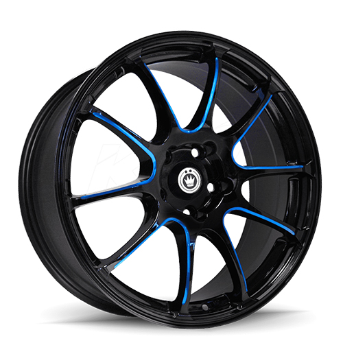 Konig Illusion 24 Black W/ Blue Accents - Part Number 24BB-IL7751440F Konig Illusion 24 Black W/ Blue Accents Photo