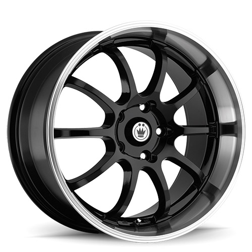 Konig Lightning 26 Gloss Black W/ Machined Lip - Part Number 26MB-LI57100385 Konig Lightning 26 Gloss Black W/ Machined Lip Photo