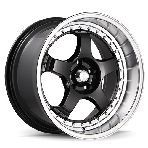 Konig SSM 97 Gloss Black W/ Machined Lip - Part Number 97B-SS98514225 Konig SSM 97 Gloss Black W/ Machined Lip Photo