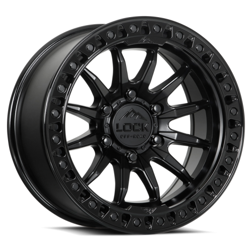 Lock Offroad Trail Matte Black W/ Gloss Black Ring