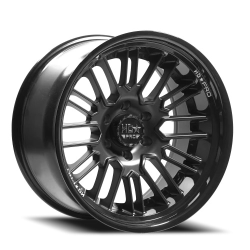 Luxxx Hd Forged Lhd Pro 6 Warhog Matte Black W/ Gloss Black Lip