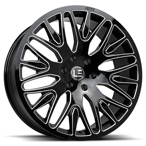 Luxxx LE LUX LE7 Gloss Black Milled - Part Number LUXLE7208.55108+38Q-A1 Luxxx LE LUX LE7 Gloss Black Milled Photo
