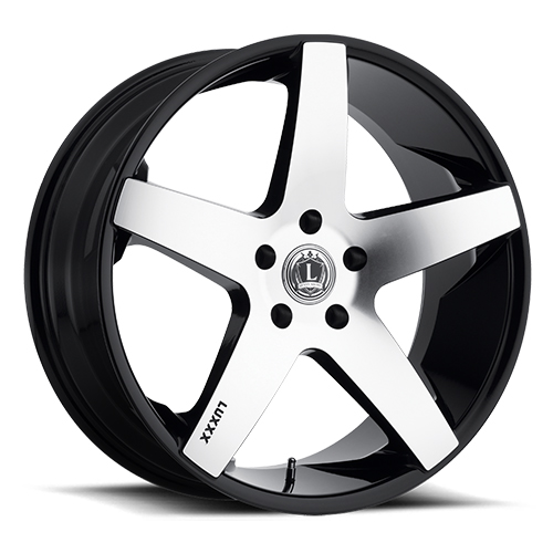 Luxxx LUX 15 Gloss Black With Machined Face - Part Number LUX1522955115+15B-A2 Luxxx LUX 15 Gloss Black With Machined Face Photo