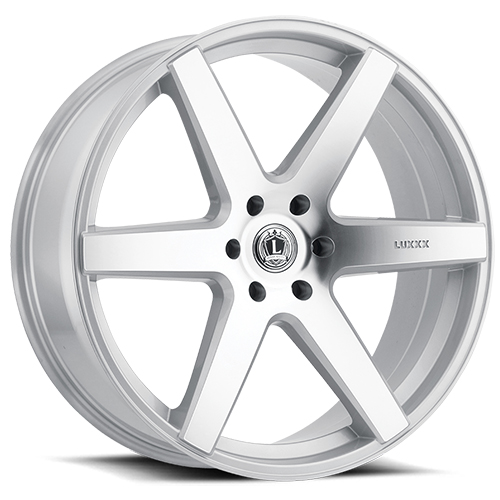 Luxxx LUX 20 Silver With Machined Face - Part Number LUX2024956139+30D-F2 Luxxx LUX 20 Silver With Machined Face Photo
