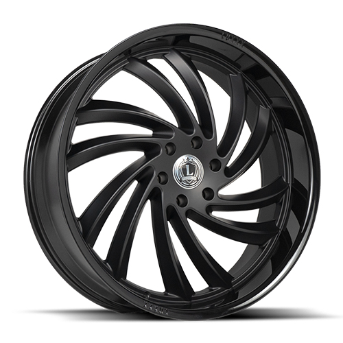 Luxxx LUX 26 Matte Black With Gloss Black Lip - Part Number LUX2620855127+31B-A5 Luxxx LUX 26 Matte Black With Gloss Black Lip Photo