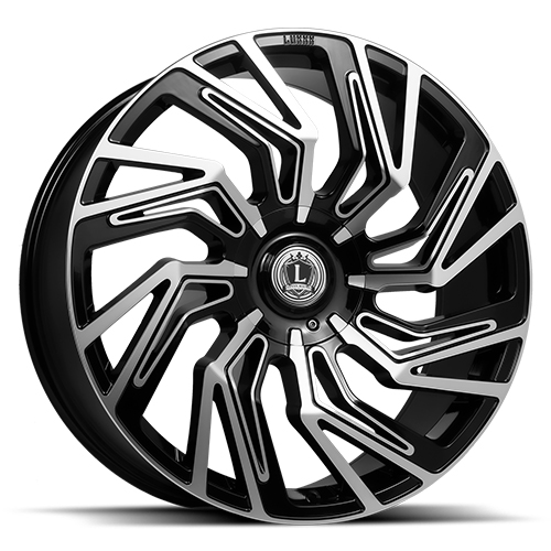 Luxxx LUX 28 Gloss Black With Machined Face - Part Number LUX2822951271397+15D-A2 Luxxx LUX 28 Gloss Black With Machined Face Photo