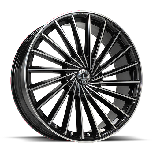 Luxxx LUX 36 Gloss Black With Machined Face - Part Number LUX36208551143120+35B-A2 Luxxx LUX 36 Gloss Black With Machined Face Photo
