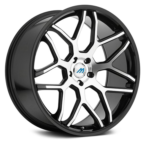 Mach ME-8 Gloss Black W/ Machined Face - Part Number ME8-2095KK40FGBMF Mach ME-8 Gloss Black W/ Machined Face Photo