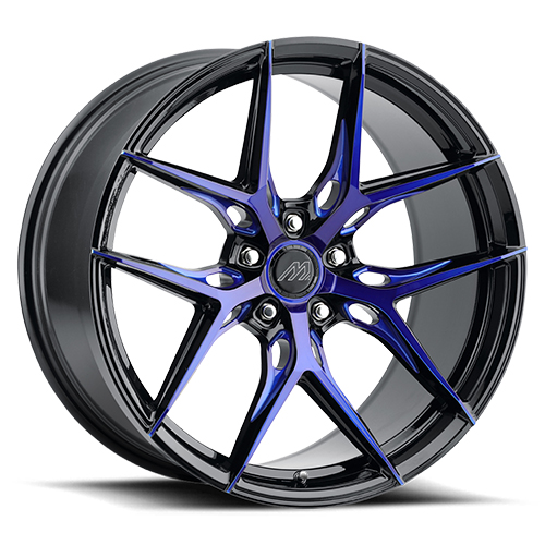 Mach Forged MF.12 Gloss Black With Blue Machined Face - Part Number MF12-2090Z35FGBBB Mach Forged MF.12 Gloss Black With Blue Machined Face Photo