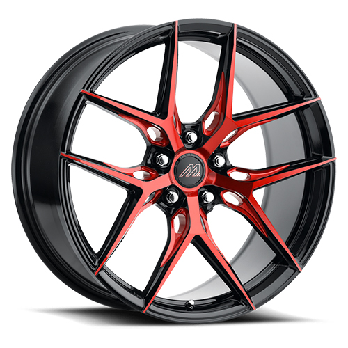 Mach Forged MF.12 Gloss Black With Red Machined Face - Part Number MF12-2090FF35FGBRR Mach Forged MF.12 Gloss Black With Red Machined Face Photo