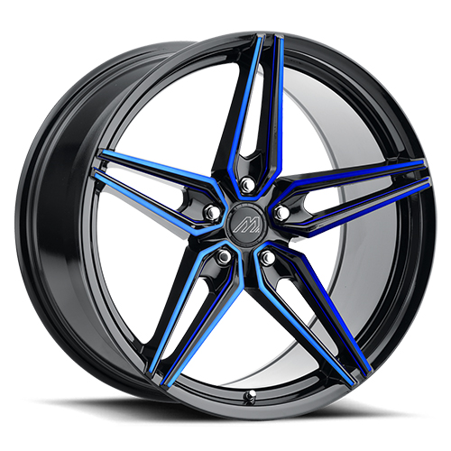 Mach Forged MF.2 Gloss Black With Blue Machined Face - Part Number MF2-2090FF35FGBBB Mach Forged MF.2 Gloss Black With Blue Machined Face Photo