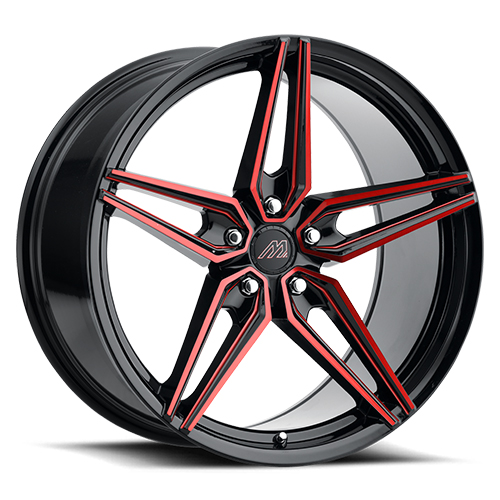 Mach Forged MF.2 Gloss Black With Red Machined Face - Part Number MF2-2015II42FGBRR Mach Forged MF.2 Gloss Black With Red Machined Face Photo