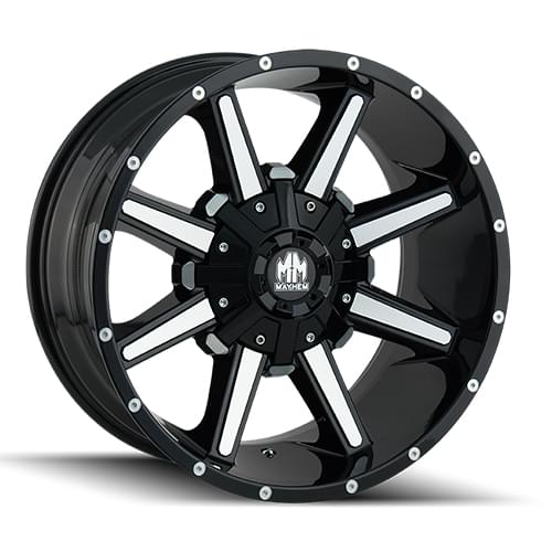 Mayhem Arsenal 8104 Gloss Black W/ Machined Face - Part Number 8104-22237B Mayhem Arsenal 8104 Gloss Black W/ Machined Face Photo