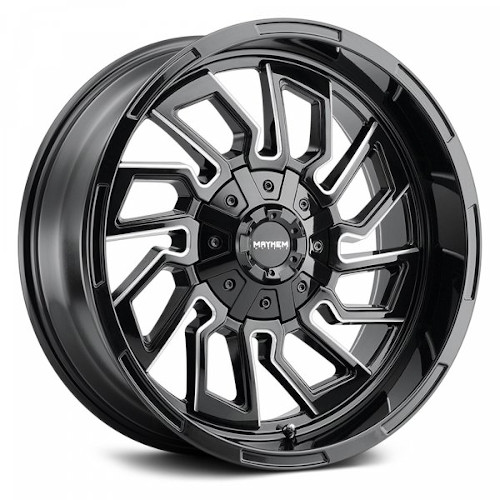 Mayhem Flywheel 8111 Gloss Black W/ Milled Spokes - Part Number 8111-22178BM Mayhem Flywheel 8111 Gloss Black W/ Milled Spokes Photo