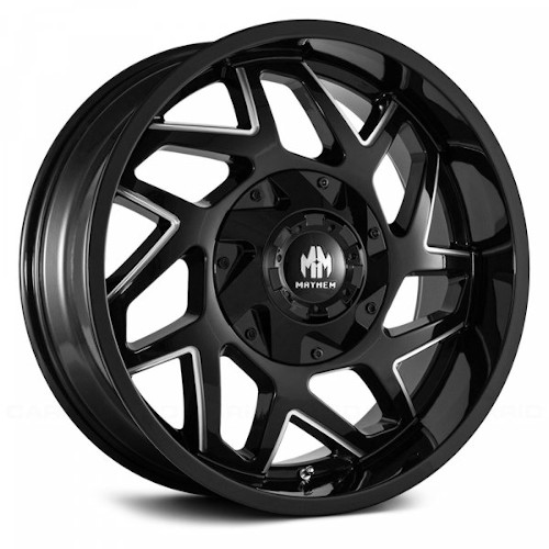 Mayhem Hatchet 8106 Black W/ Milled Spokes - Part Number 8106-2937BM11 Mayhem Hatchet 8106 Black W/ Milled Spokes Photo