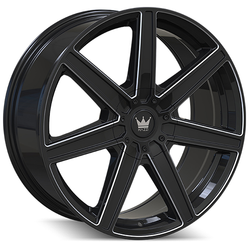 Mazzi Laguna 376 Gloss Black Milled - Part Number 376-2809B Mazzi Laguna 376 Gloss Black Milled Photo