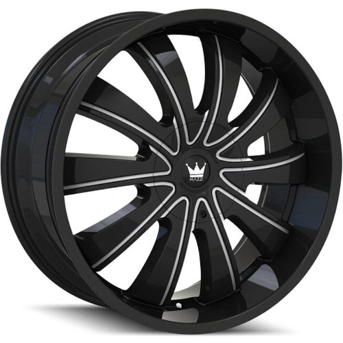 Mazzi Rolla 374 Matte Black W/ Machined Dark Tint - Part Number 374-24937TM Mazzi Rolla 374 Matte Black W/ Machined Dark Tint Photo